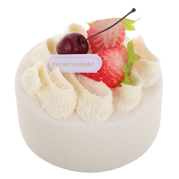 BESTYASH Realistic Fake Cake Model for Display, Lifelike Faux Birthday Cake Decoration and Photo Prop for Parties