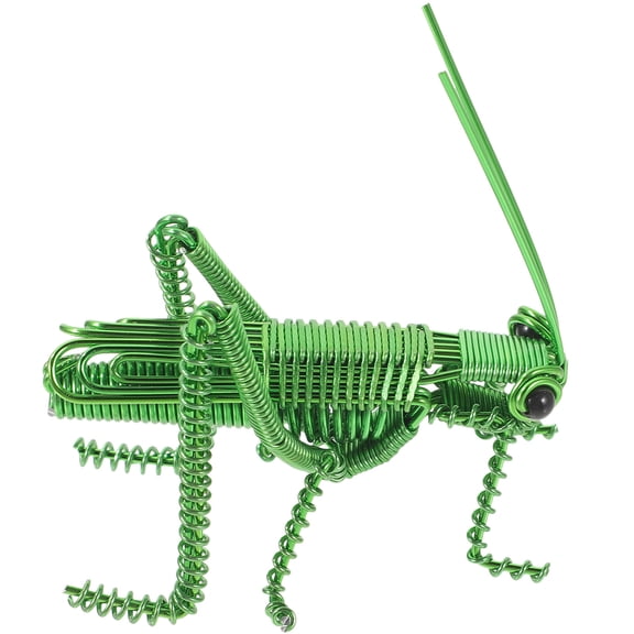 BESTYASH Lifelike Green Grasshopper Figurine Cognitive Model for Biology Education and Decoration