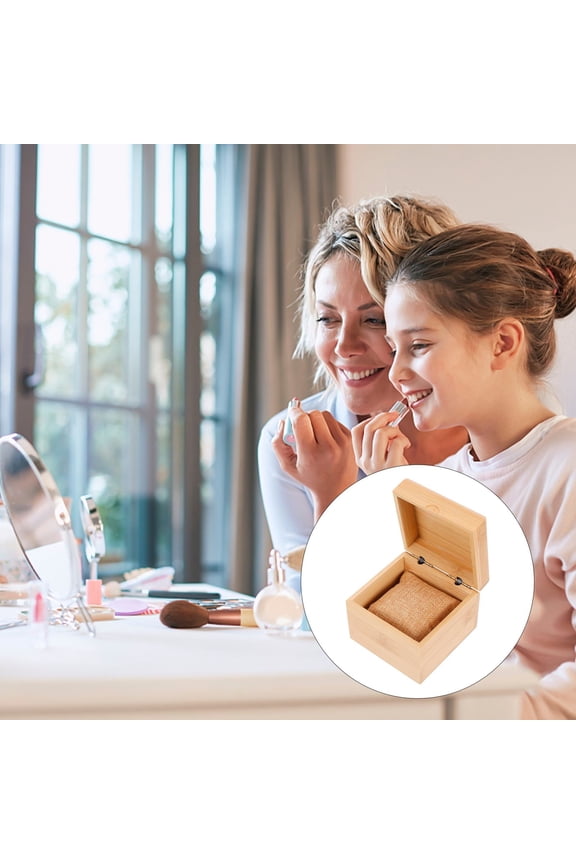 Light Brown Wooden Watch Box Durable Storage Case Elegant Display Organizer for Home and Travel