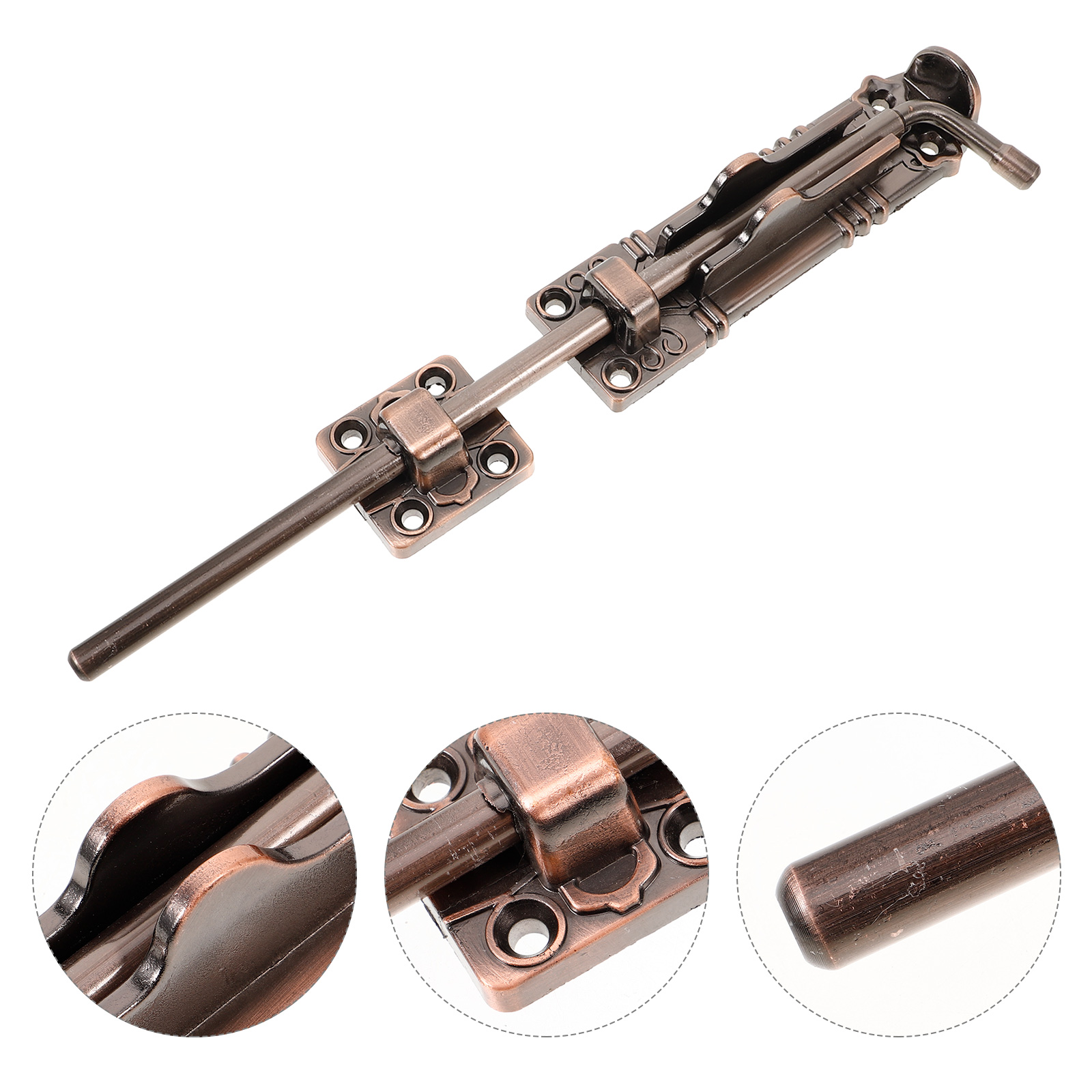 BESTYASH Light Brown Zinc Alloy Door Bolt Smooth Sliding Door Lock for ...