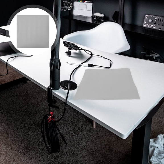 BESTYASH Versatile Light Grey PVC Fabric Photography Background 50x50cm
