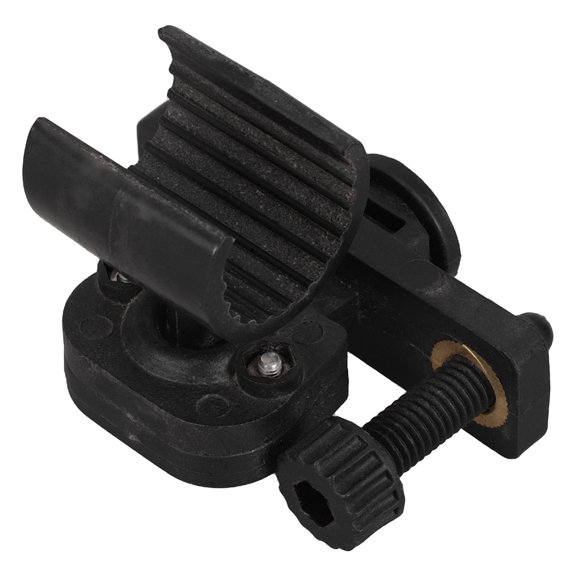 BESTYASH Lightweight Black Hardhat Flashlight Mount with Easy Installation and Adjustable Angles