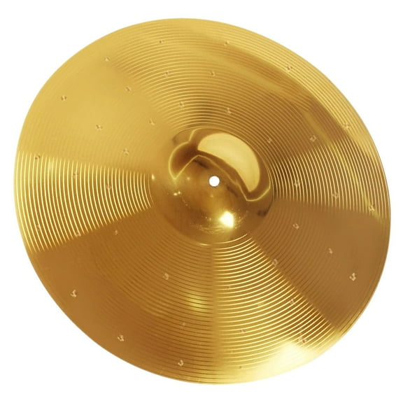 BESTYASH Practice Drum Crash Cymbal Golden Metal for Jazz and Drum Set with Lightweight Design