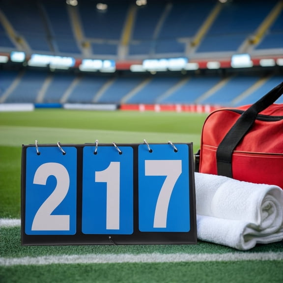 BESTYASH Portable Tabletop Scoreboard Flipper for Basketball, Volleyball, Soccer and Other Sports Games