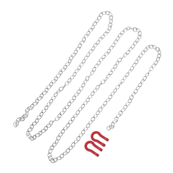 BESTYASH Lightweight RC Trailer Tow Chain with Metal Hook for Improved Trailer Climbing and Secure Towing