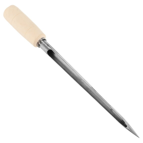 BESTYASH Stainless Steel Wheat Sampler Probe with Wooden Handle - Reusable Grain Sampling Tool for Accurate Testing