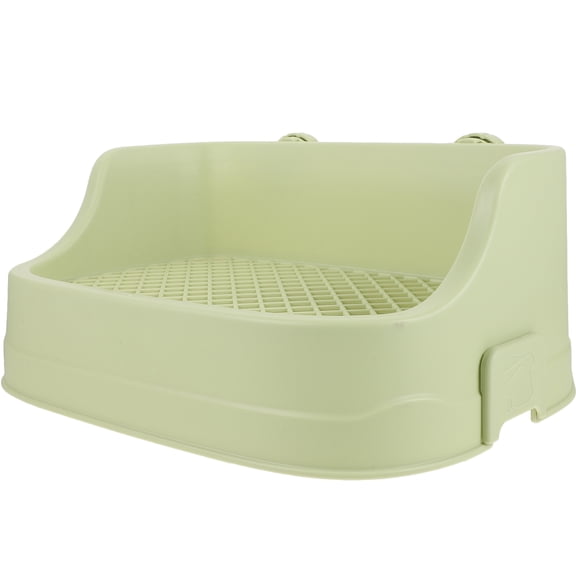 BESTYASH Toilet Litter Trainer Pet Pan Light Green Plastic 1Pcs for Ferret