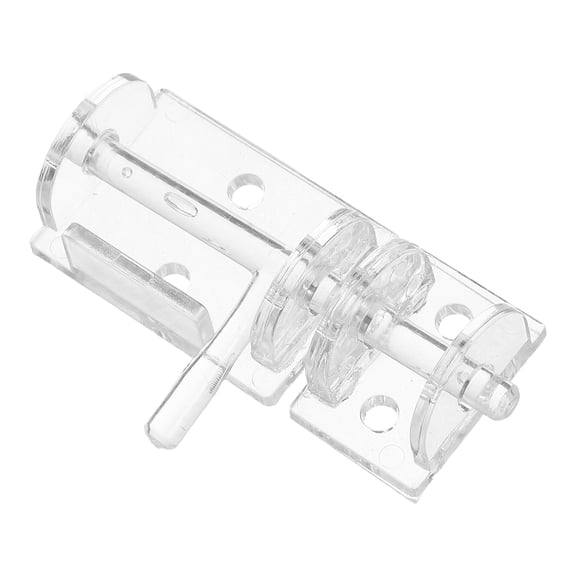 BESTYASH Locking Acrylic Door Latch Clear Hasp Buckle for Home Set