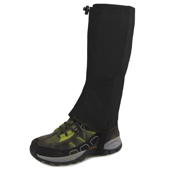 BESTYASH Waterproof Leg Gaiters Boot Covers for Skiing Protective Black 1 Pair