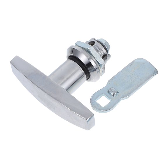 BESTYASH Mailbox Lock Latch T Shaped Handle Lock Zinc Alloy Silver 1 Set