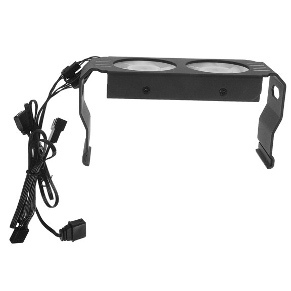 BESTYASH Memory RAM Cooler with Dual Argb Fans and Quiet Pwm Temperature Control for Router Use