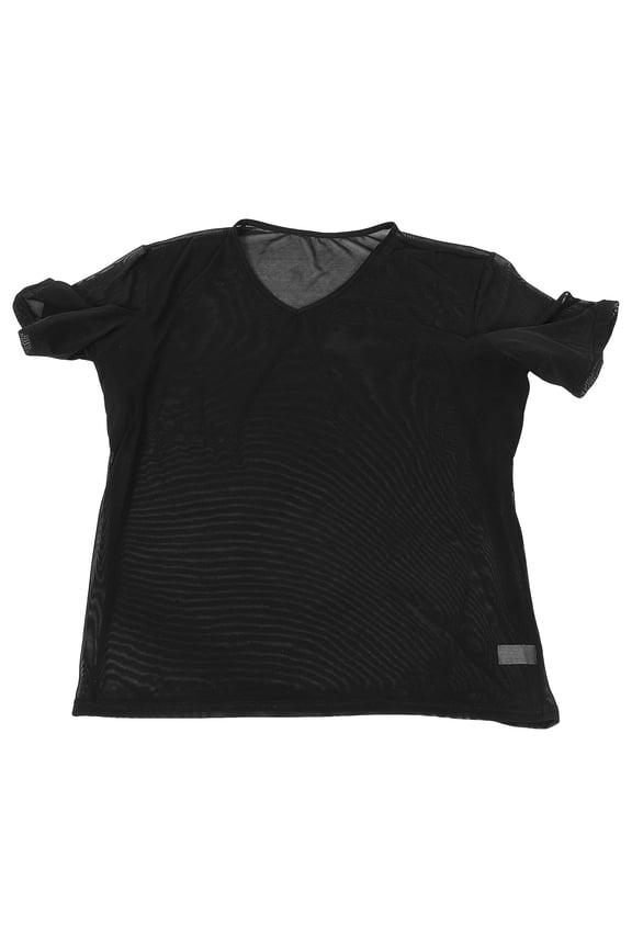 Mens Sweatproof Undershirts Black Nylon Breathable Sports 1Pack