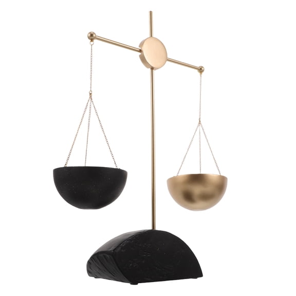 BESTYASH Metal Balance Scale Figurine with Vintage Design for Home and Office Decoration