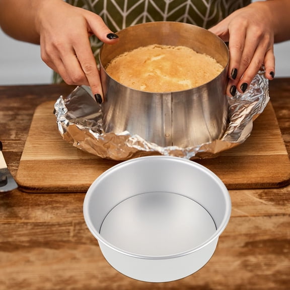 BESTYASH Lightweight Aluminum Alloy Round Cake Pan, Non-Stick Baking Tin for Cakes and Desserts