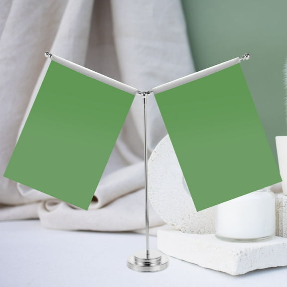 BESTYASH Metal Desktop Flagpole with Stable Base for Office and Home Flag Display