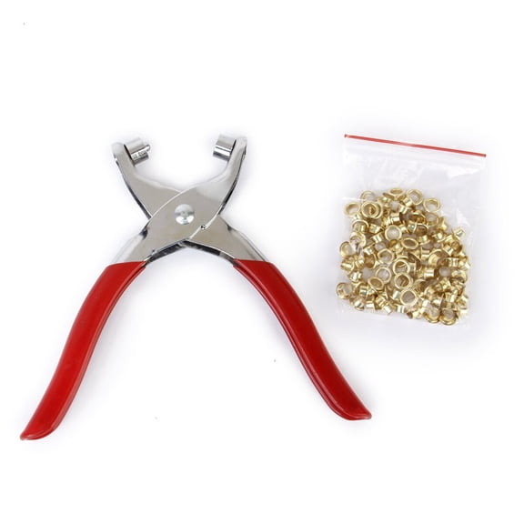BESTYASH Metal Eyelet and Grommet Kit with Setting Tool for Bags, Shoes, Clothes, Belts - Complete 1 Set