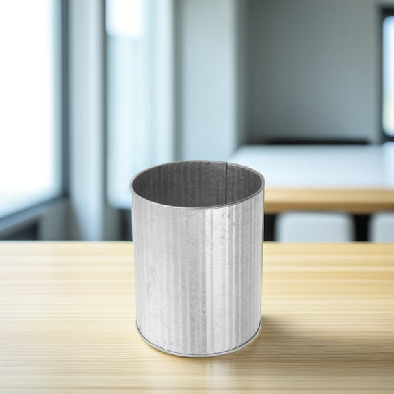 BESTYASH Vintage Silver Iron Flower Pot Rustic Decorative Metal Planter for Indoor Outdoor Home