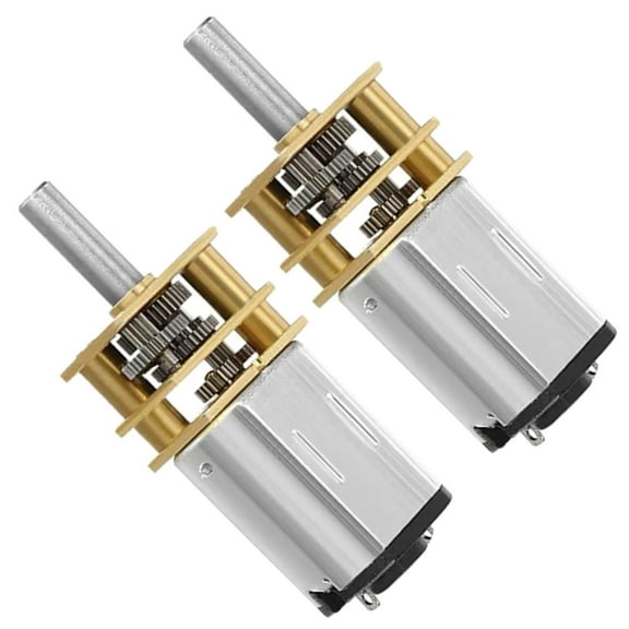 BESTYASH Metal Reduction Motor for Robots and DIY Projects with High Torque and Stable Output Silver Size 2pcs