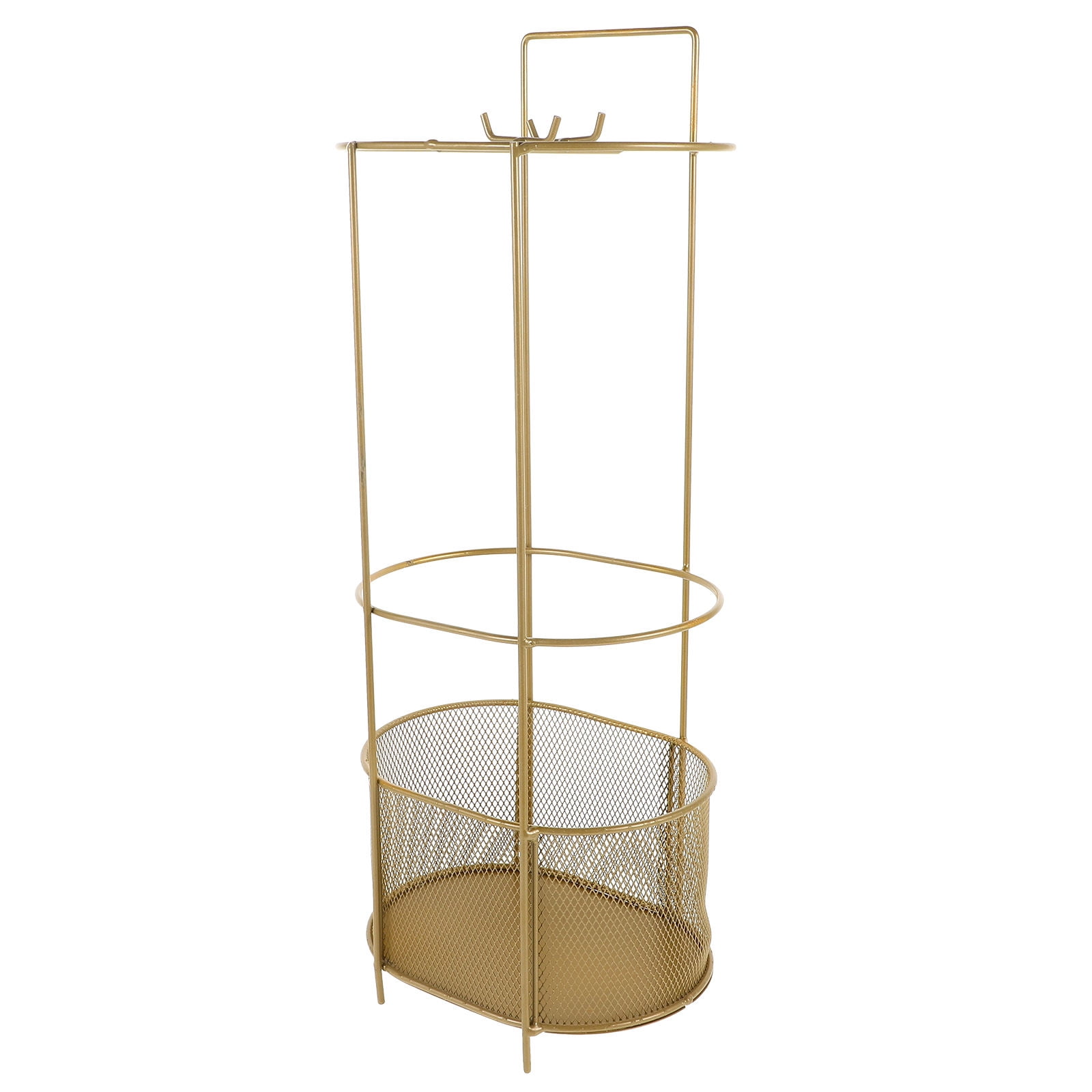 BESTYASH Metal Umbrella Bucket Holder Iron Cylinder For Entryway 1Pack
