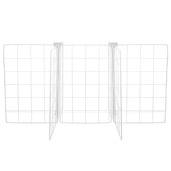 BESTYASH White Metal Wire Freezer Dividers - Iron Rack Organizer for Refrigerator and Deep Freezer Storage