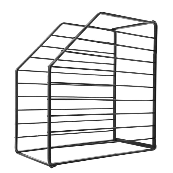 BESTYASH Black Metal Corner Rack for Kitchen Countertop Space Saving Pot and Pan Storage Organizer