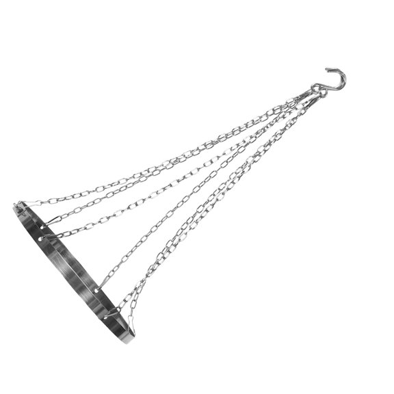 BESTYASH Metallic Plated Silver Ceiling Drape Suspension Ring Holder for Ceiling Canopy Support