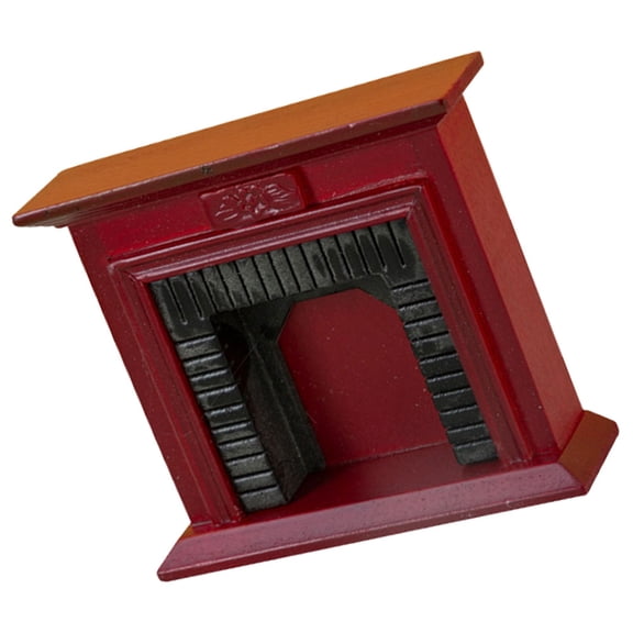 BESTYASH Mini House Decor Mini House Fireplace Model Birch 1Pack