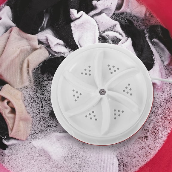 BESTYASH Compact Mini Washing Machine in White ABS for Towels - Portable and Efficient Laundry Solution, 1 Set