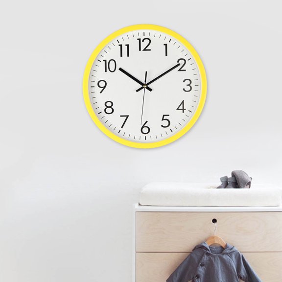 BESTYASH Minimalist Clock Silent Movement Accurate Timekeeping Modern Design for Home and Office