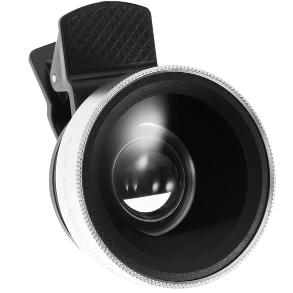 BESTYASH Wide Angle Lens for Smartphone Silver Metal Clip on Mobile Phone Camera Lens