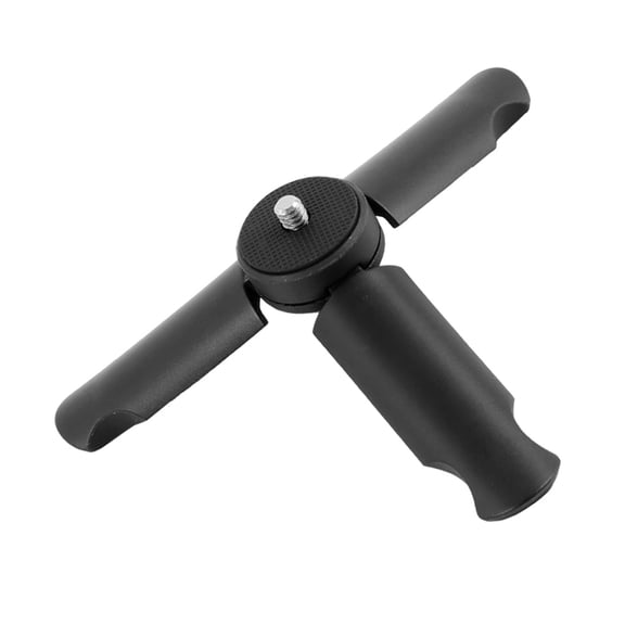 BESTYASH Mobile Portable Camera Tripod Stand in Black with Non Slip Rubber and Thread Connector