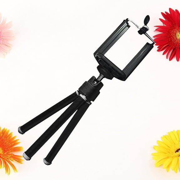 BESTYASH Black Phone Tripod with Flexible Legs for Stable Shooting Ideal for Travel Compact Design for Cameras and Smartphones 46 inch