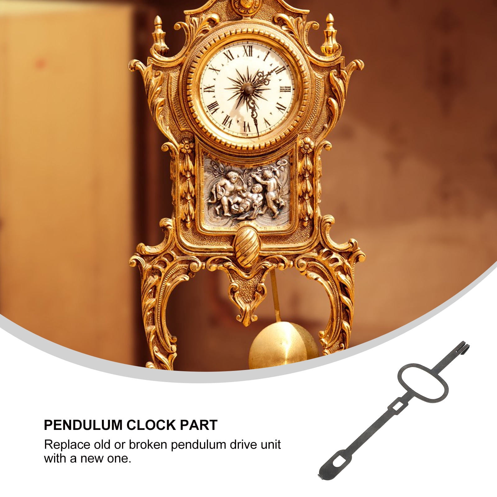 Clock Pendulum Components BESTYASH Modern Clock Wall Clock Pendulum Parts Mechanism for Display ...