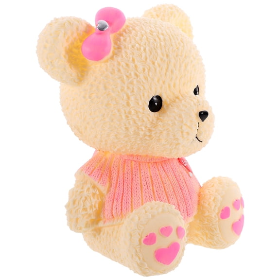 BESTYASH Money Saving Pink Bear Money Box Coin Storage Home Decor 1Pcs