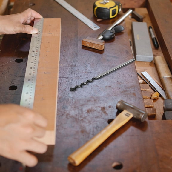 BESTYASH Carbon Steel Mortising Attachment for Drill Press with Square Wood Chisel Drill Bits