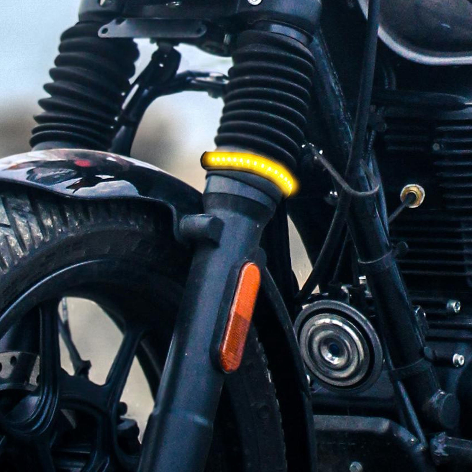 BESTYASH Motorcycle LED Light Bar Shock-Absorbing Design Easy ...