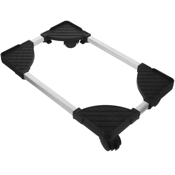 BESTYASH Ventilated Black CPU Stand for Computer Tower with Wheels for Office and Home