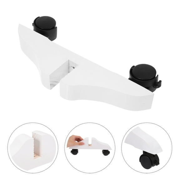 BESTYASH Movable Wheel Privacy Screen with Wood Frame Room Divider Sturdy Support for Home Office Hotel Use 1 Pack