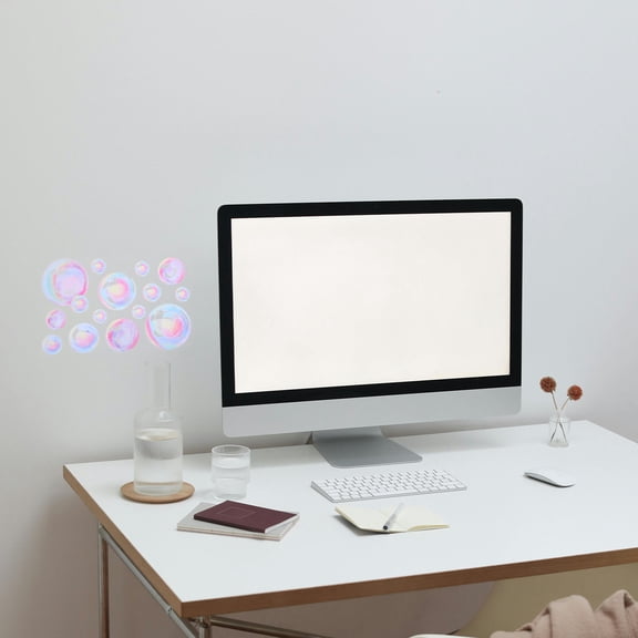 BESTYASH Watercolor Bubble Pattern Wall Decals for Bedroom and Bathroom Unique Room Decor