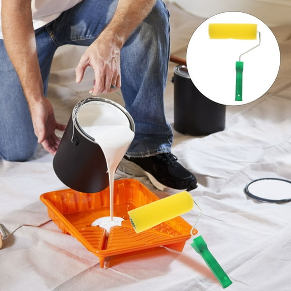 BESTYASH Multi Color Texture Sponge Roller Paint Brush for Wall Decoration with Durable Material and Even Coverage