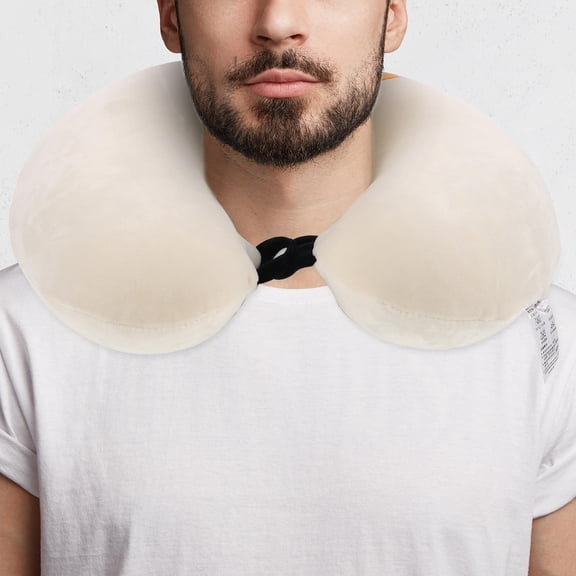 BESTYASH Multi-Color Travel Neck Pillow Headrest Cushion for Airplane, Train, Car Comfort and Support