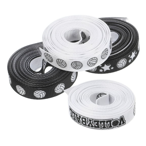 BESTYASH Multi Color Volleyball Spirit Ribbon for Cheer Bows and Tournament Prizes