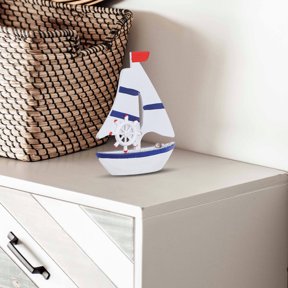 BESTYASH Multi Color Wooden Nautical Boat Model Decorative Sailing Ship for Tabletop Display