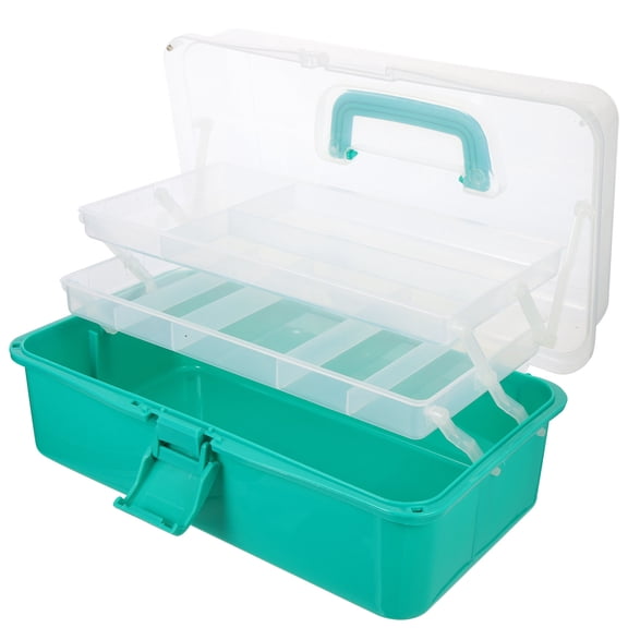 BESTYASH Multi Function Green Tool Box Wear Resistant Foldable Storage Case for Household and Office Use