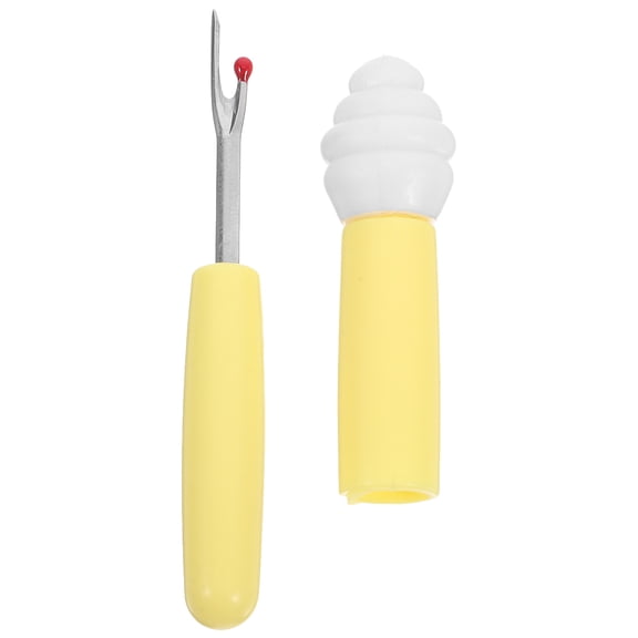BESTYASH Multi-Functional Yellow Seam Ripper Metal Plastic for Sewing Projects