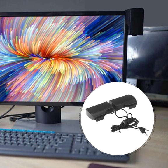 BESTYASH Multi-Purpose Black USB Speaker with Unique Cabinet Design for Clear Home Audio