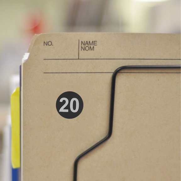 BESTYASH Multi-Use Black Number Labels with Adhesive for Home Office and Storage