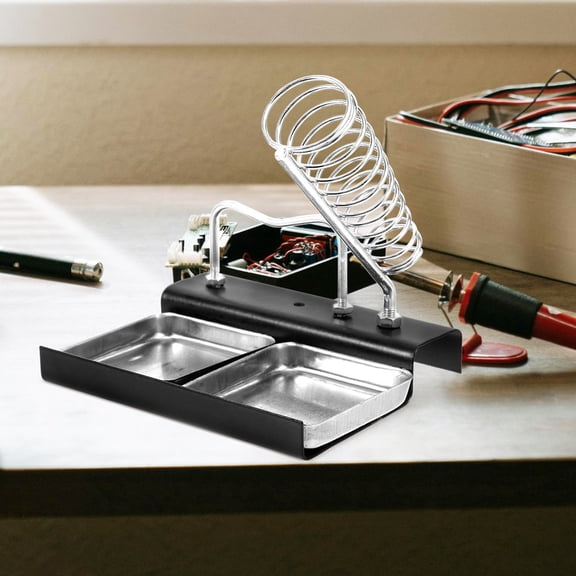 BESTYASH Multi Use Metal Soldering Iron Stand for Hobbyists Electricians and Portable Storage Use