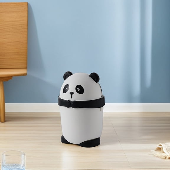 BESTYASH Multifunctional Panda Garbage Bin with Lid for Home Storage Living Room Kitchen and Bedroom