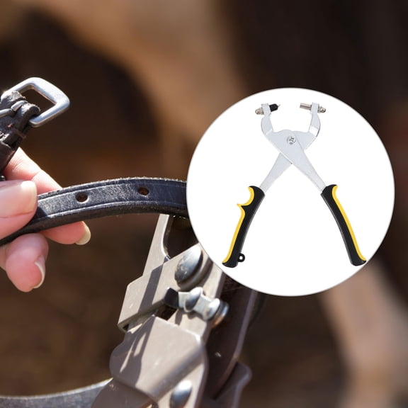 BESTYASH Multifunctional Punch Pliers Chromoly Steel Assorted Color 1Pack for Leatherworking